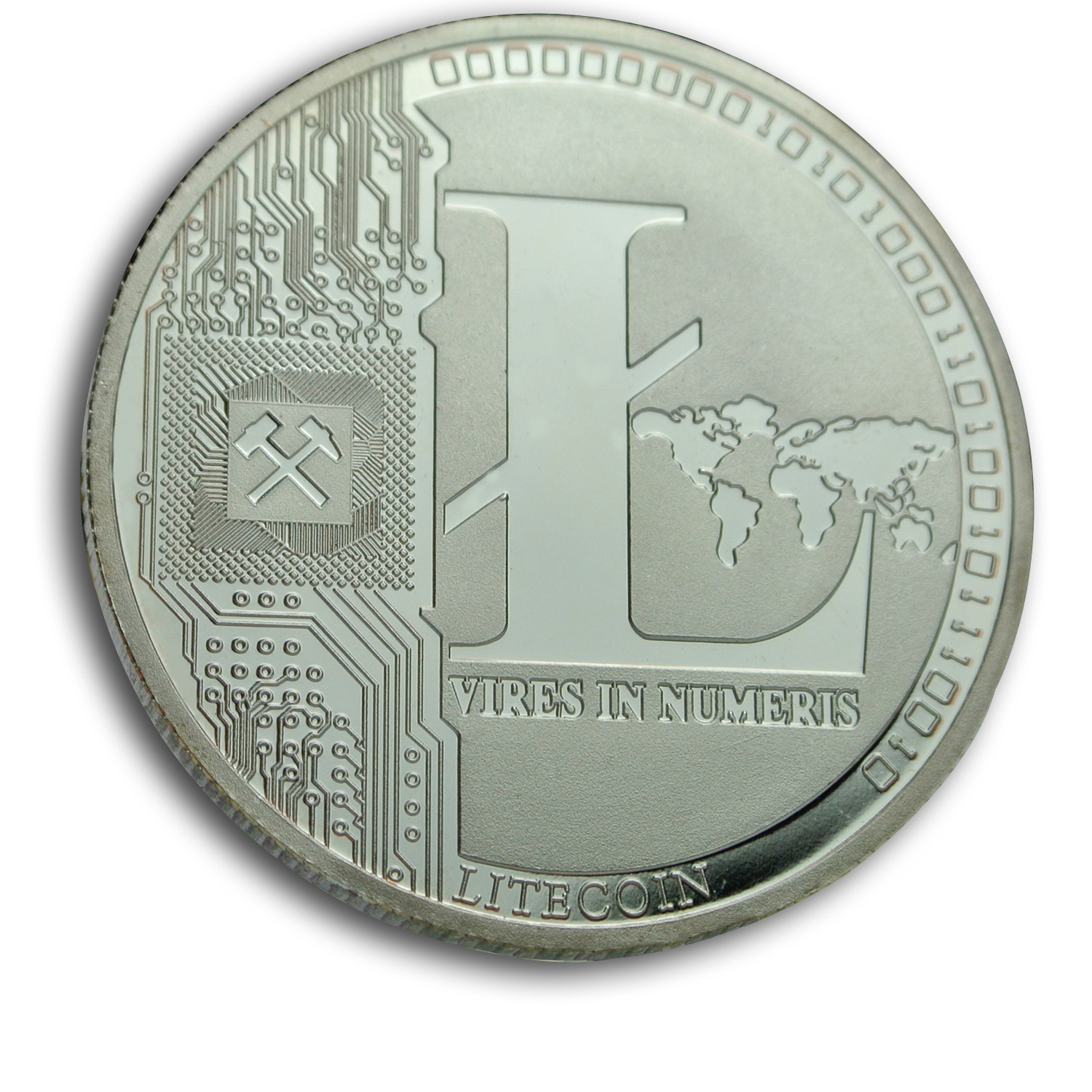 Moneta commemorativa personalizzata Crypto BTC Moneta Bitcoin criptovaluta in metallo argento placcato oro