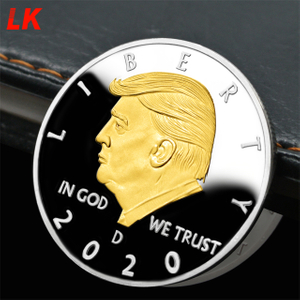 Donald Trump 2024 Challenge Coins, Keep America Great United States Presidential Re-Election Campaign Gettone moneta placcato oro