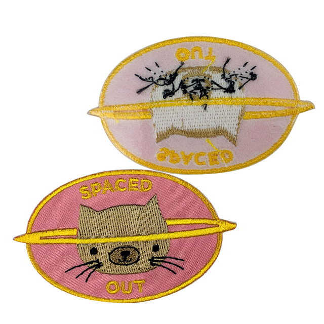 Patch ricamo logo personalizzato per stoffa