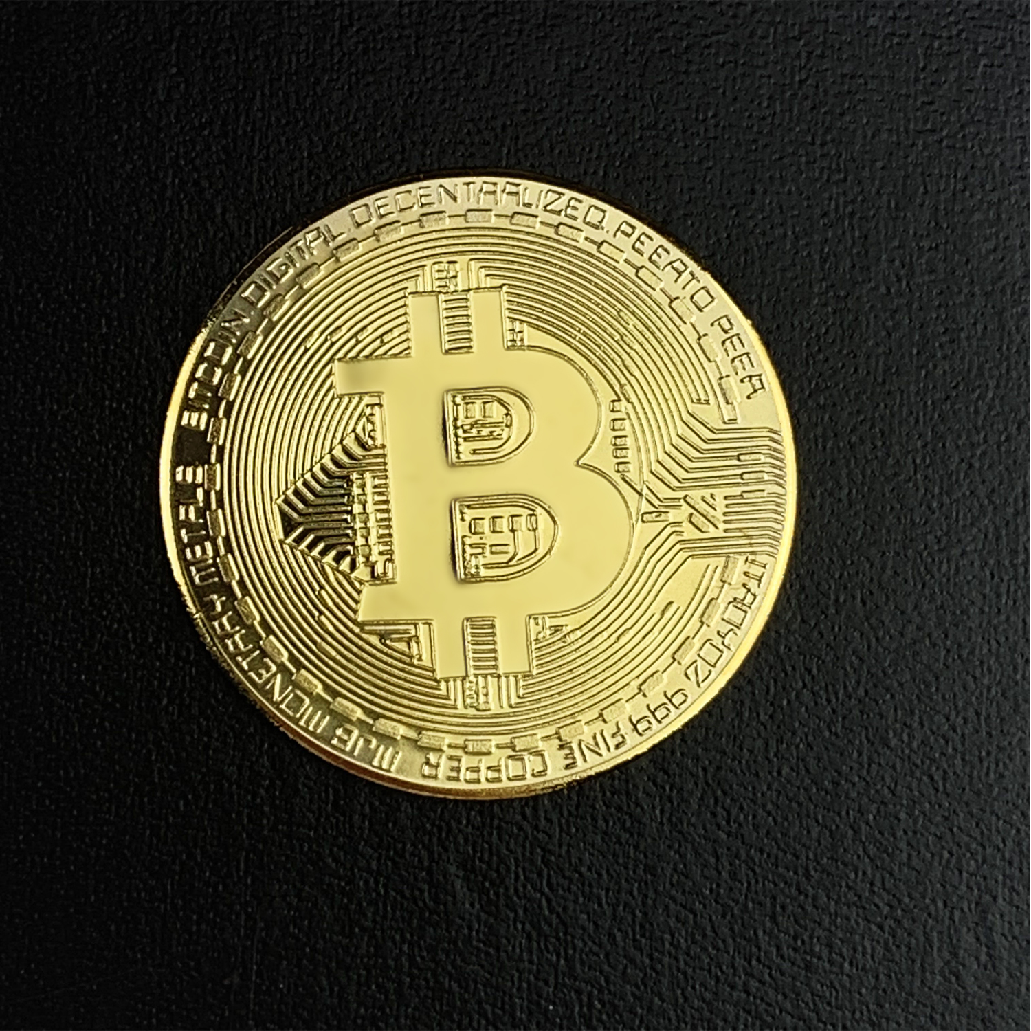 Personalizzato 40Mm Souvenir Blockchain Bitcoin Moneta Anniversario Metallo Commemorativo 24K Carati Monete Oro Bitcoin In Vendita