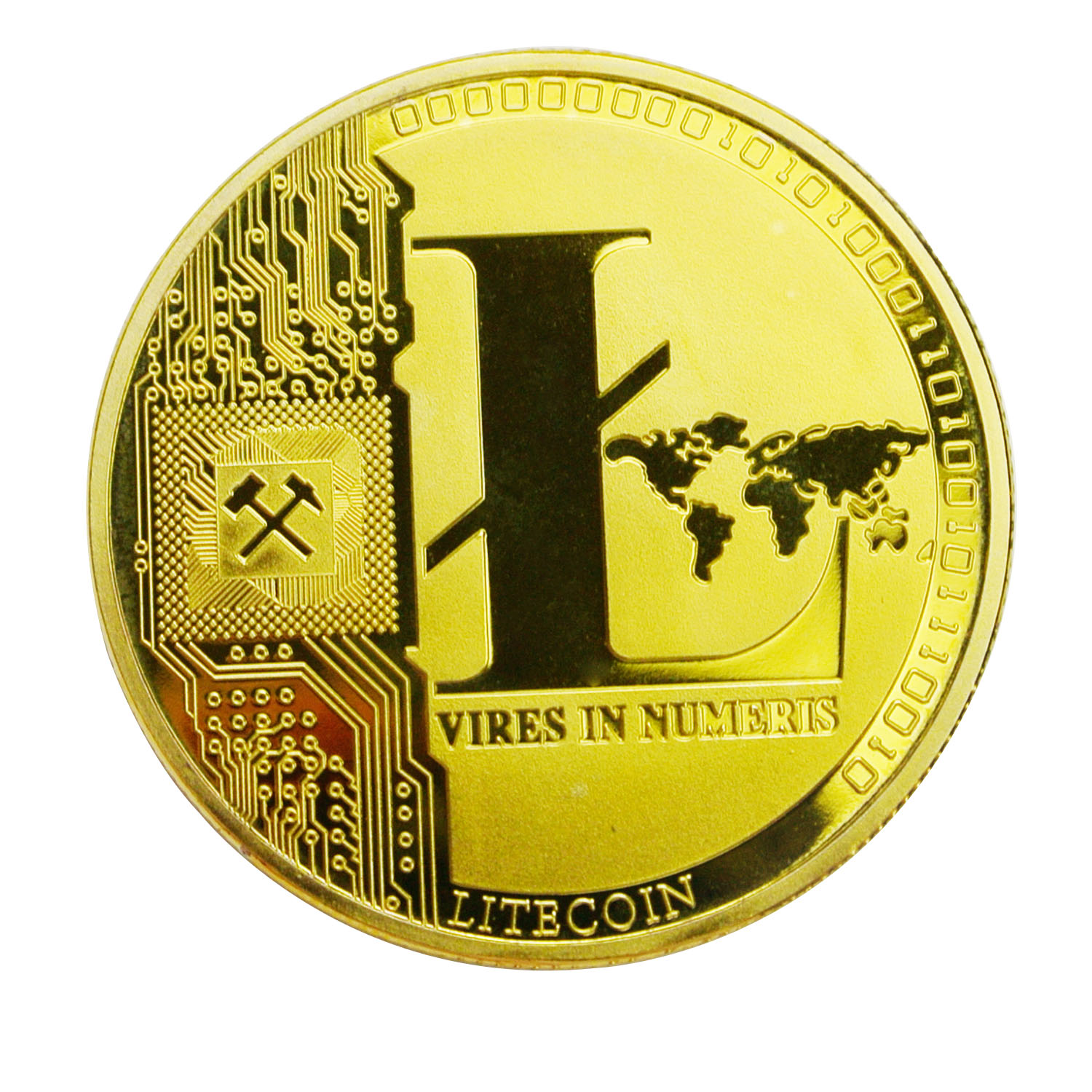 Moneta commemorativa personalizzata Crypto BTC Moneta Bitcoin criptovaluta in metallo argento placcato oro