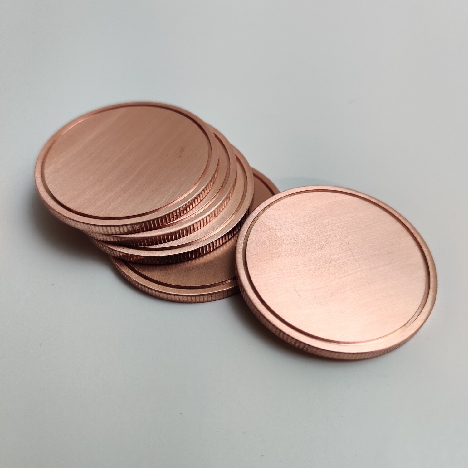 stampo stock 30mm 40mm 50mm Fabbrica Personalizzata Ottone Rame Bronzo Sfida Moneta monete vuote per incisione