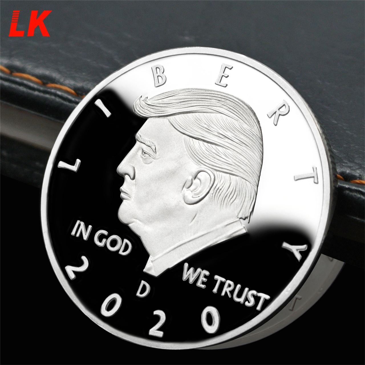 Donald Trump 2024 Challenge Coins, Keep America Great United States Presidential Re-Election Campaign Gettone moneta placcato oro