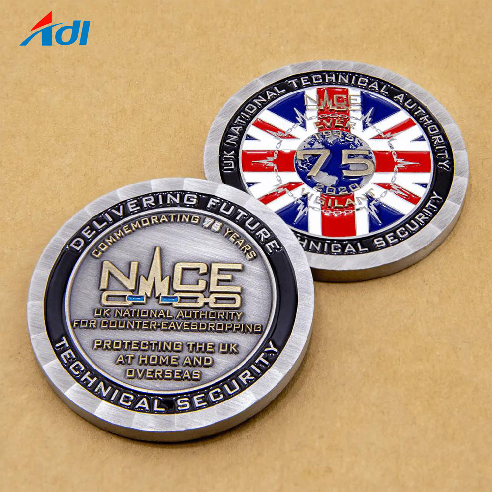 Nuovo design personalizzato a buon mercato in metallo navy challenge die stamping coin