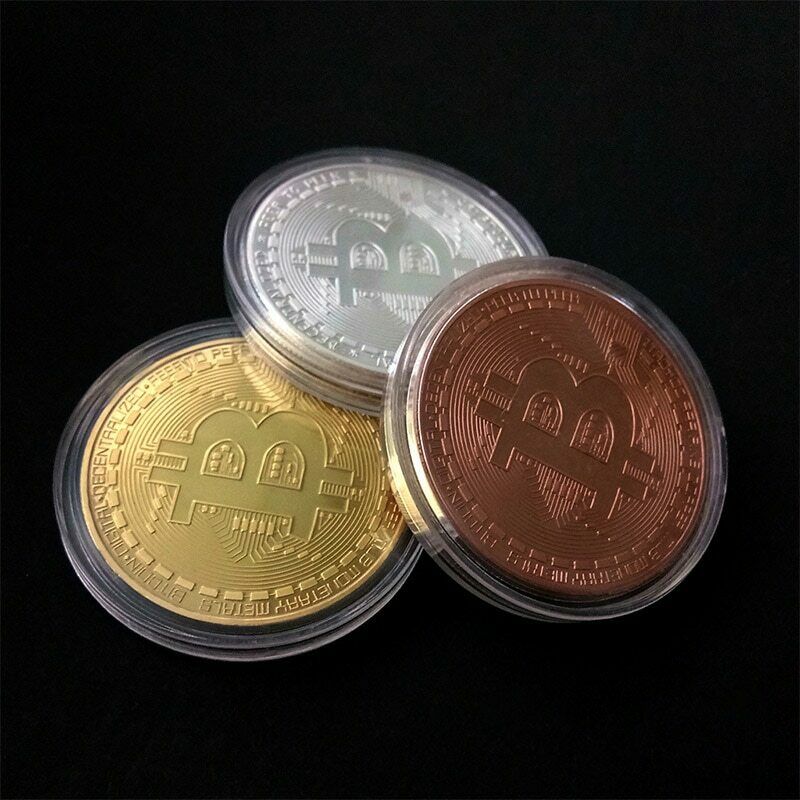 Commercio all'ingrosso personalizzato in lega di zinco inciso logo Souvenir Bitcoin Coin Bit Coin